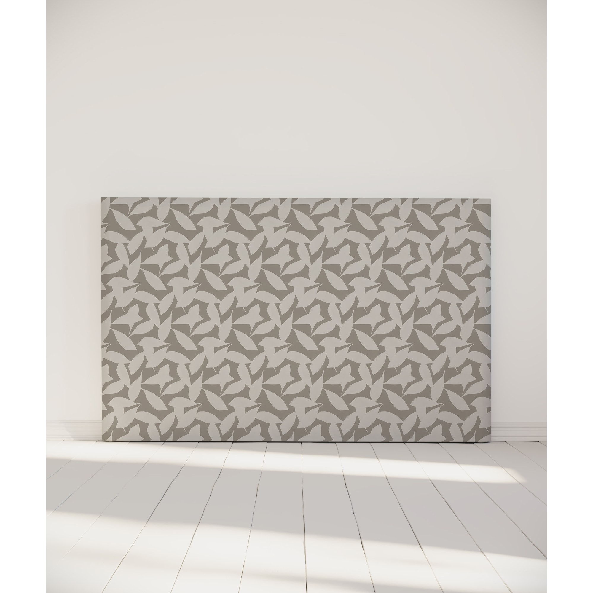 Tête de lit Feuillage | Coloris Gris clair | Largeur au choix