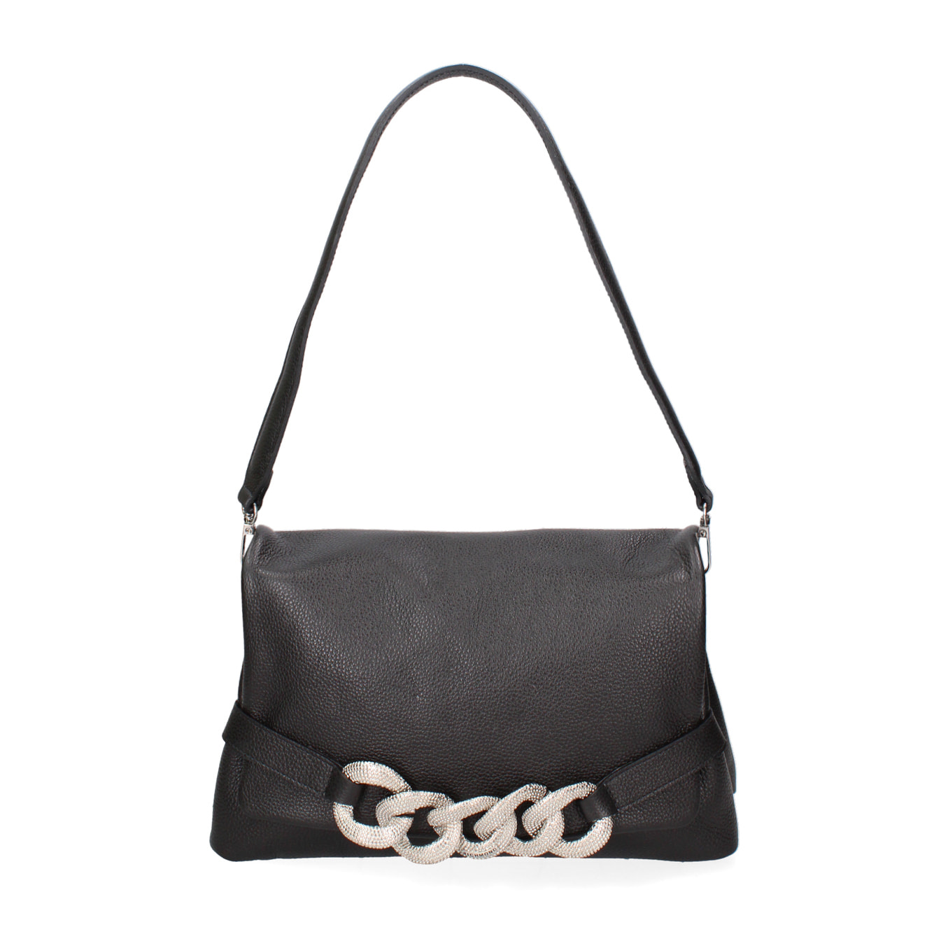 Borsa a spalla da donna In Vera pelle Made in Italy 27x17x11 cm