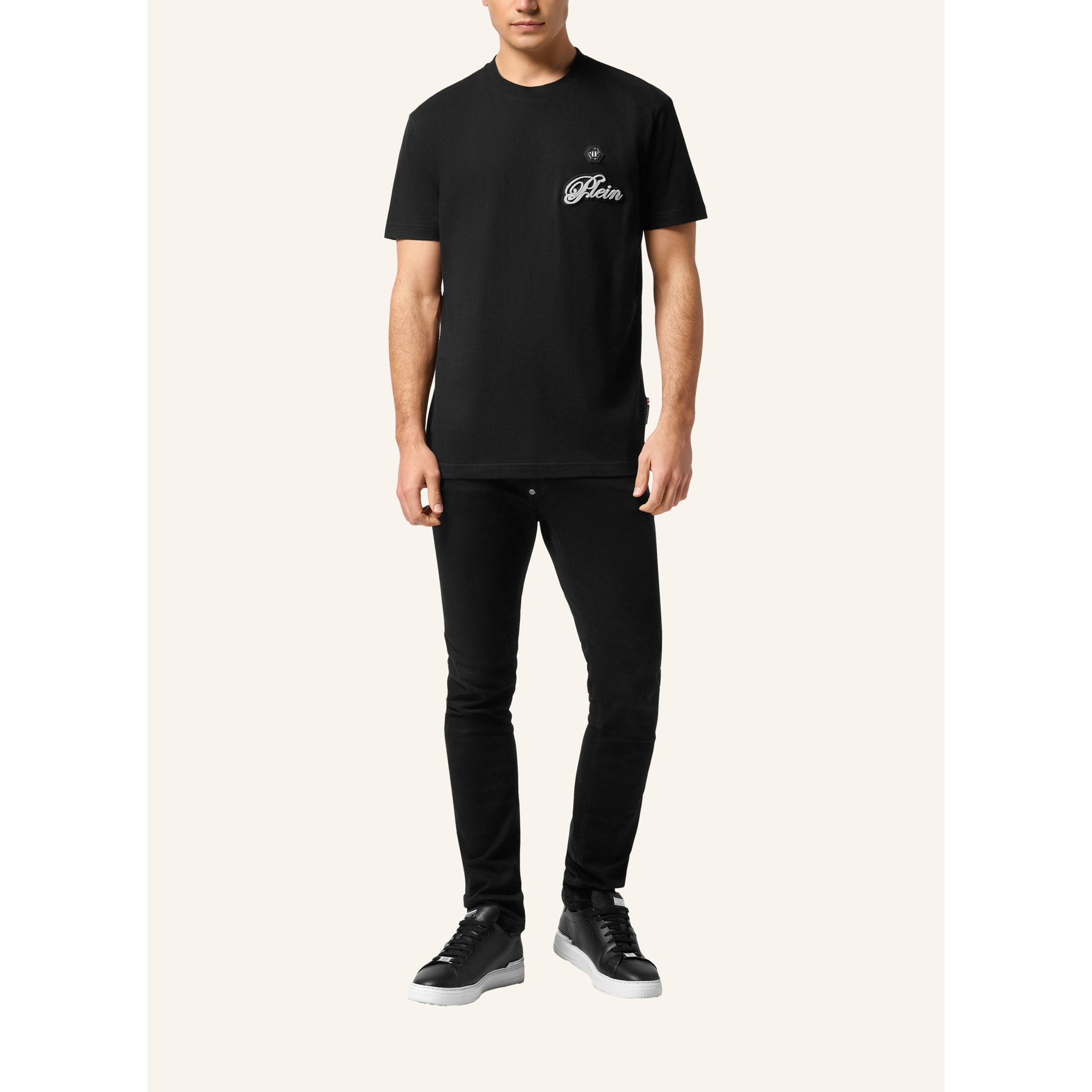 PHILIPP PLEIN T-Shirt Round Neck Ss SIGNATURE