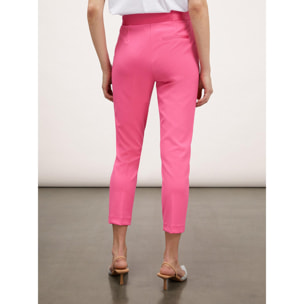 Motivi - Pantaloni New York con inserti in raso - Fucsia