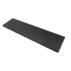 Fusion Receveur de douche 100x90cm en marbre coulé, avec siphon, noir (SATFU10090G-S)