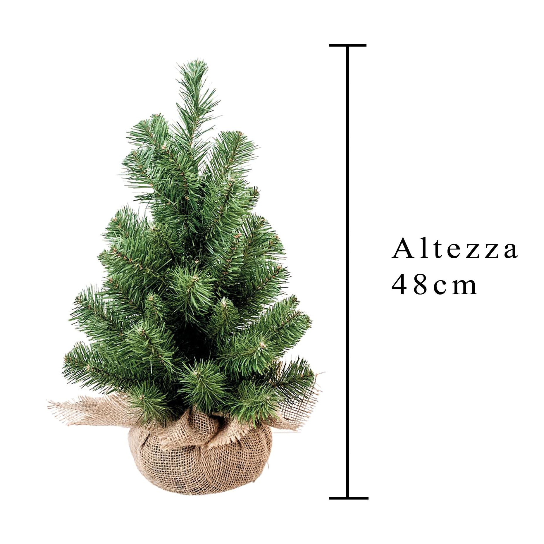 Abete Natalizio - Pezzi 3 - 27xH48x27cm - Bianchi Dino SpA