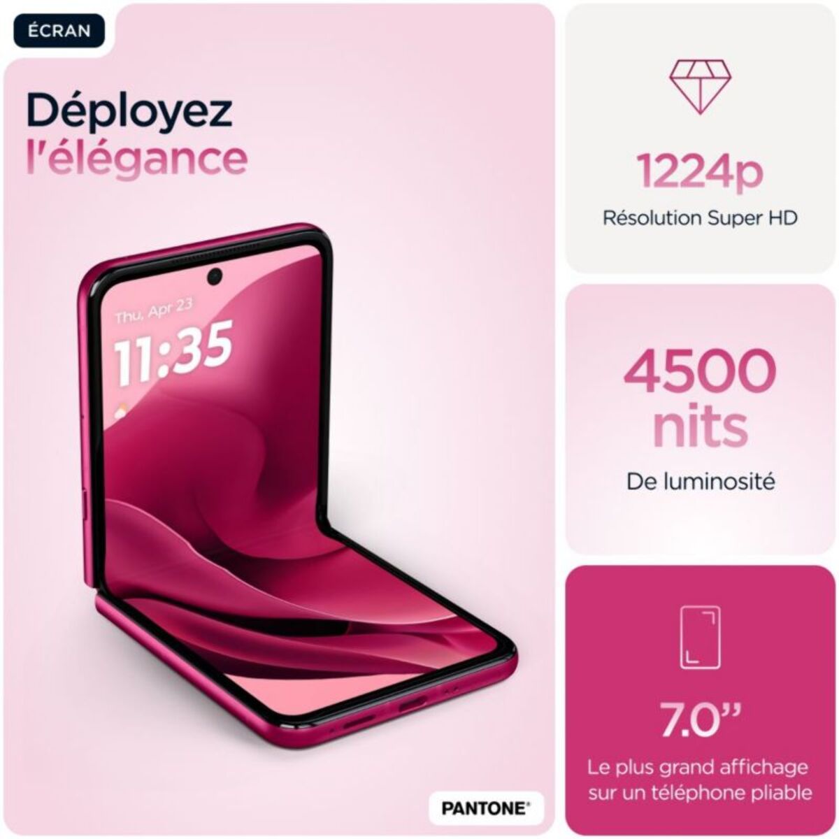 Smartphone MOTOROLA Razr 60 Ultra 512Go Rose