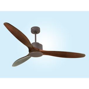 Ventilateur de plafond ø166 cm avec Wifi Réversible Hypersilence 40   W Chocolat