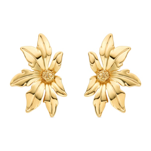 Pendientes acabados en oro amarillo de 18K