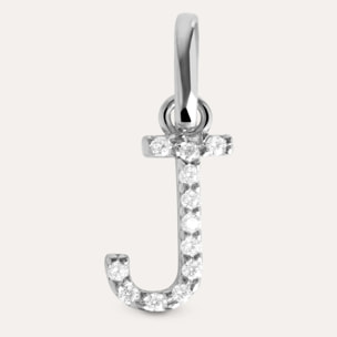 Charm Letter Spark in Argento