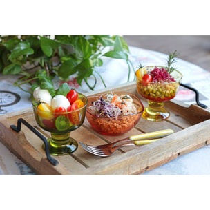 Set 6 coppette Excelsa – Copenaghen, Vetro Multicolore