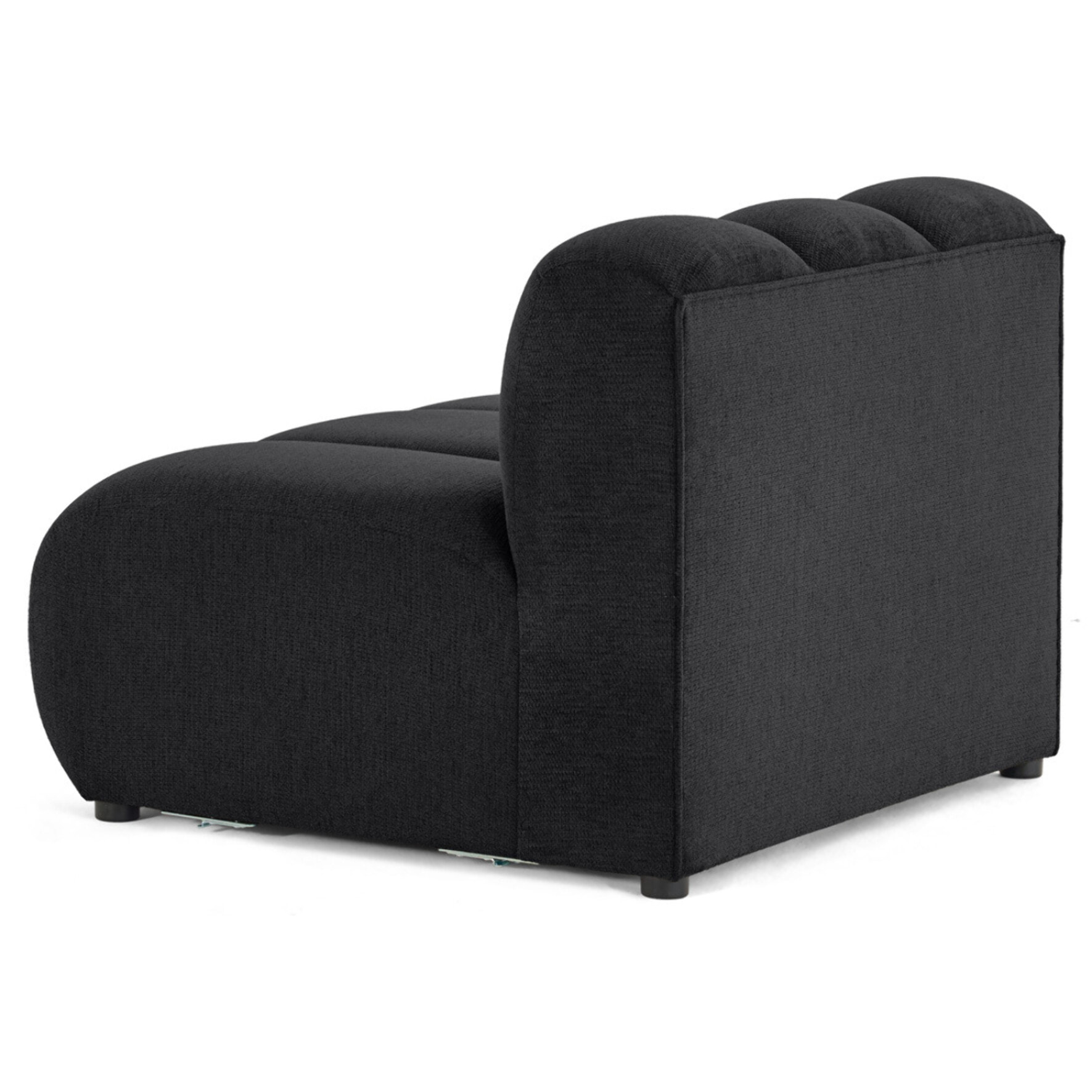 Debbie - module d'assise en tissu texturé - Noir