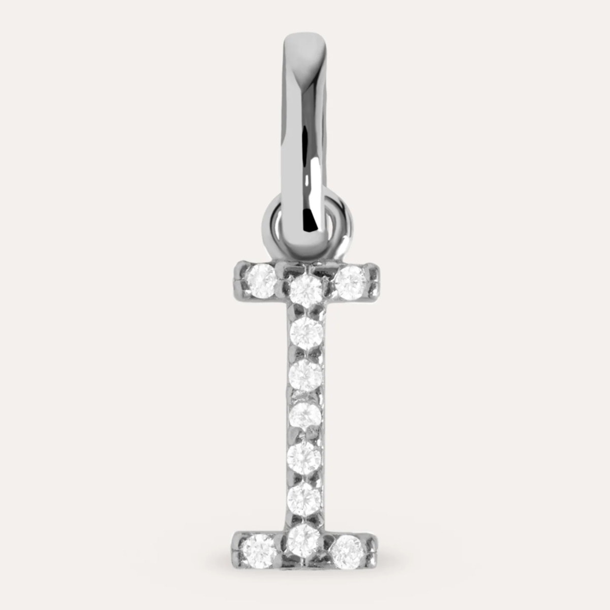 Charm Letter Spark in Argento
