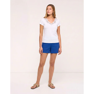 Camiseta Encaje Blanco - Olimper