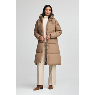 Chaqueta Anne camel con logo Polo Club