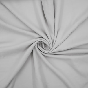 Parure de lit 3 pièces en microfibre unie lavée housse + taies - Blanc