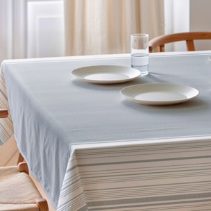 Nappe imprimée anti-tâches EDEN BLEU