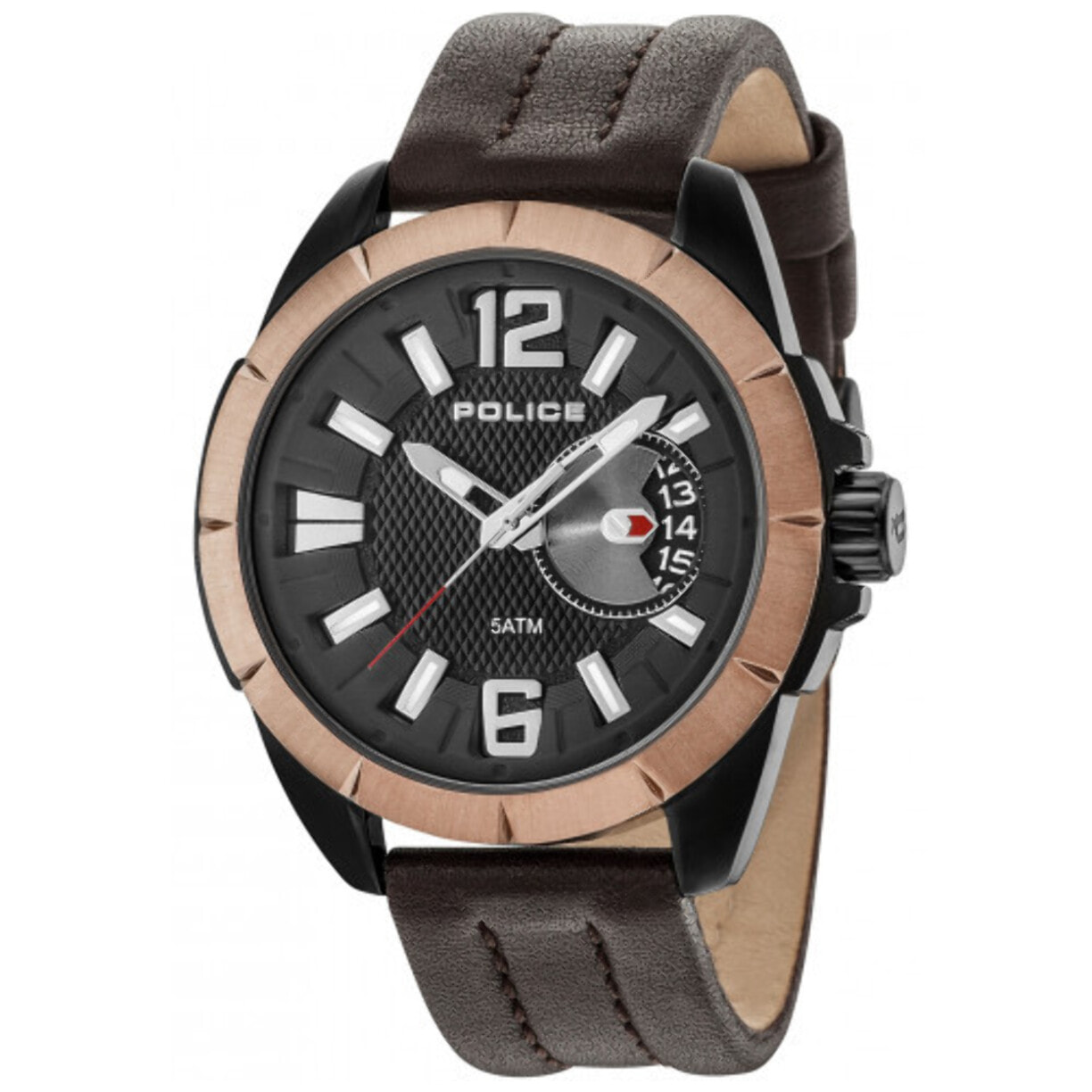 Reloj Police R1451289001 Hombre Analogico Cuarzo con Correa de Cuero