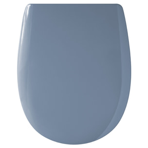 Abattant easy clip avec descente manuelle uni - Bleu azur