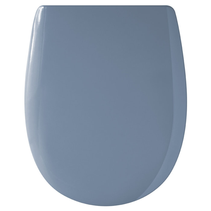 Abattant easy clip avec descente manuelle uni - Bleu azur