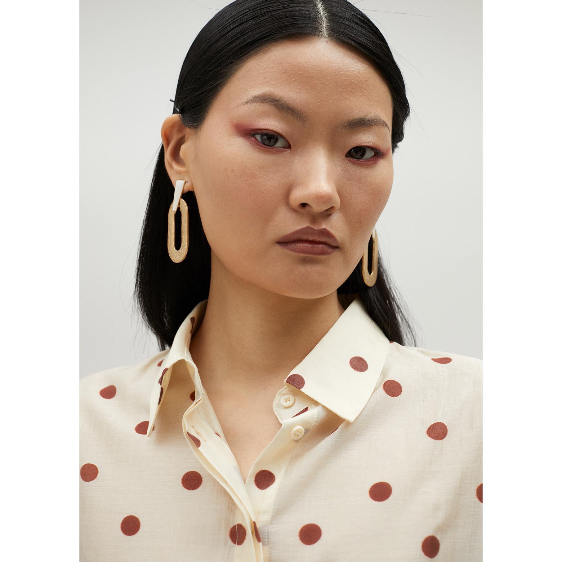 Camicia pois semitrasparente