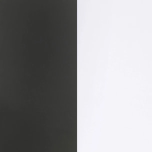 Pack escritorio y estantería Cosmic Plus Blanco Artik (Blanco Mate) - Gris Antracita