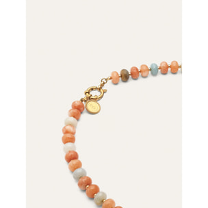 Collana Amber Stones Acciao Placcato Oro