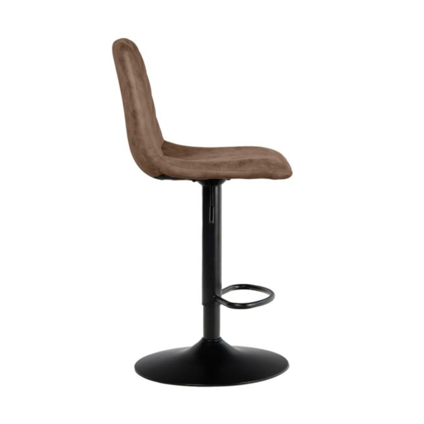 Tabouret de bar capitonné avec pied en métal - AGATHE