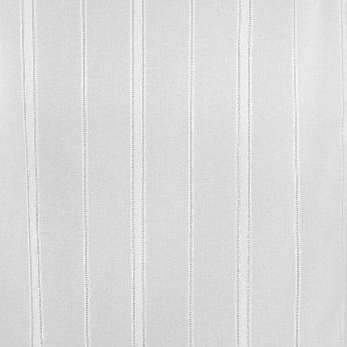 Tissu fantaisie à fines rayures - Blanc