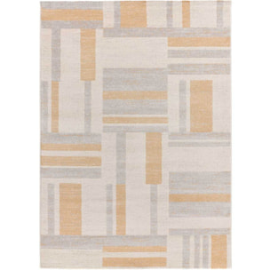 CRAFT Alfombra geométrica en tonos beige y gris, varias medidas disponibles