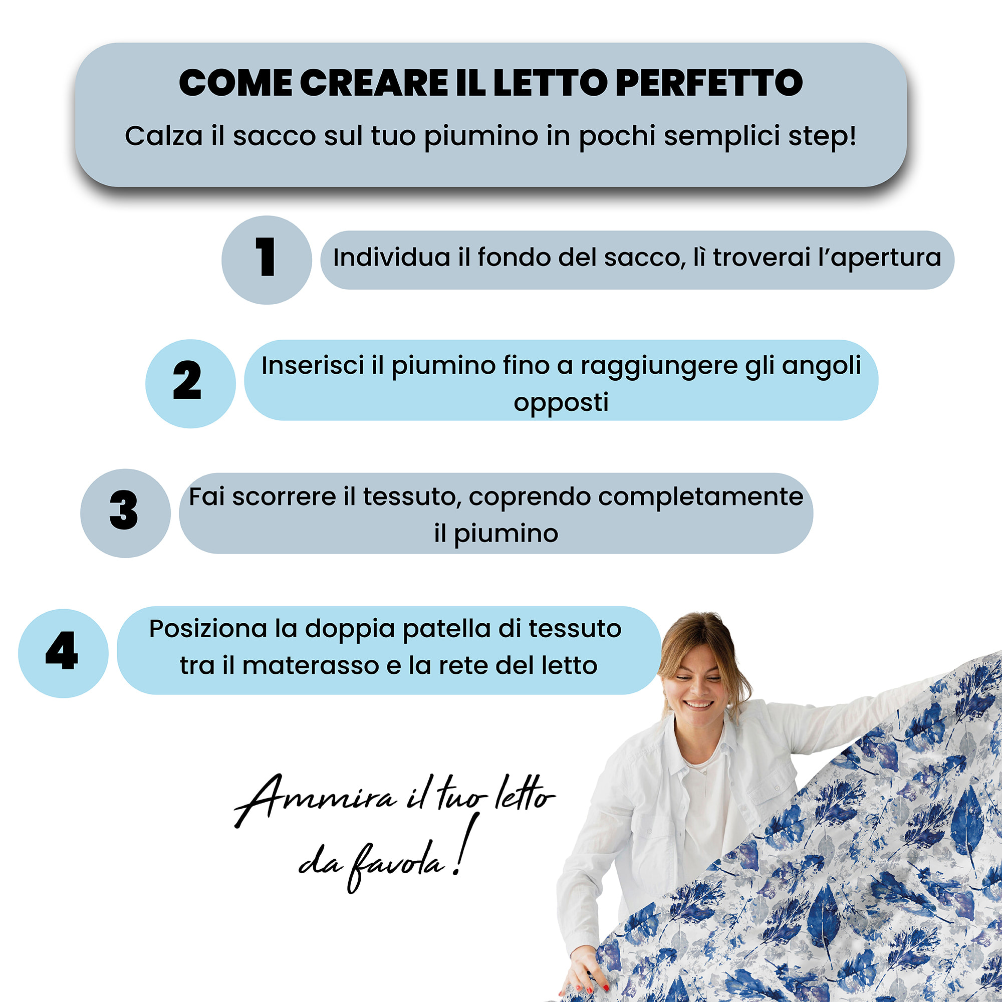 COPRIPIUMINO FANTASY, 100% Microfibra, No Stiro - FOGLIE
