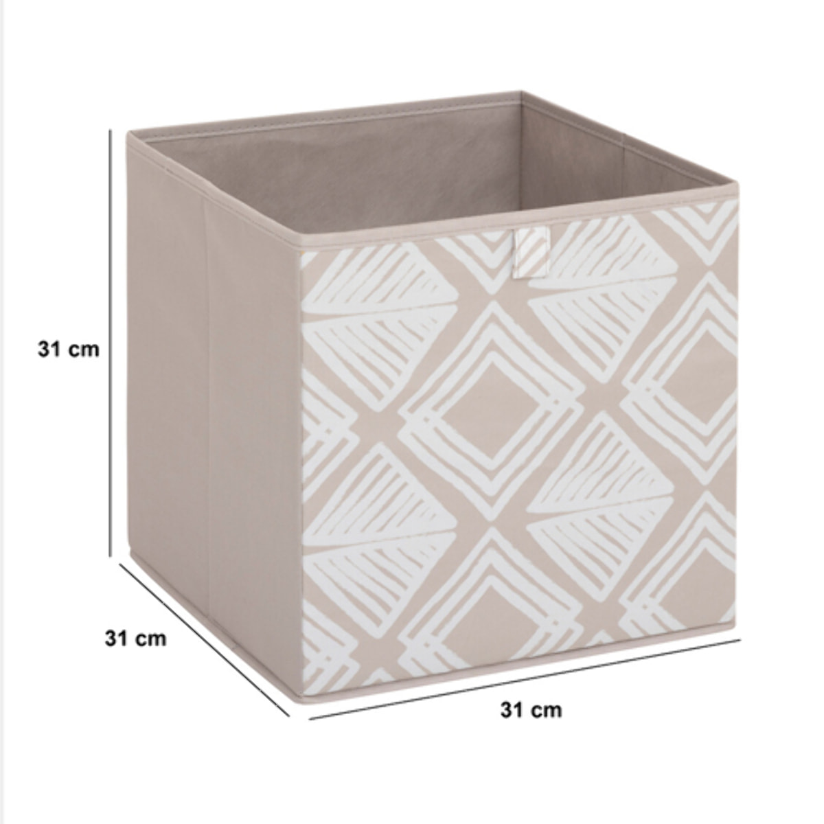 Boîte de rangement "Mix  n  Modul" motif bohema 31x31cm