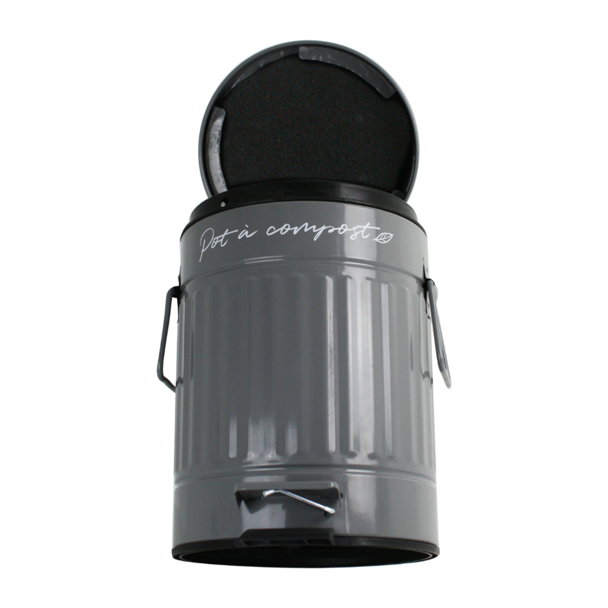 Pot à compost beige 3 L forme arrondie, BOBYO