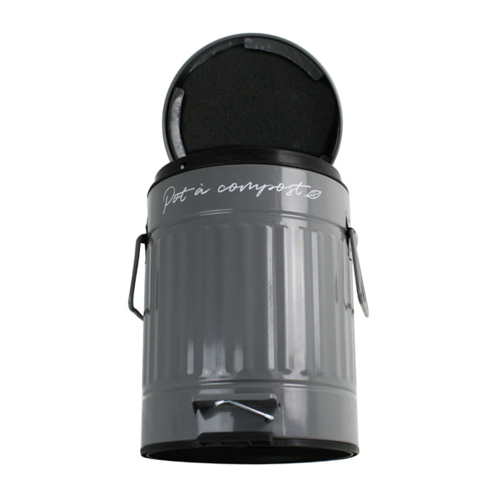 Pot à compost beige 3 L forme arrondie, BOBYO