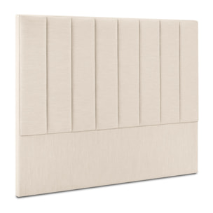 Tête de lit "Camargue" 140x120cm en tissu structurel beige clair