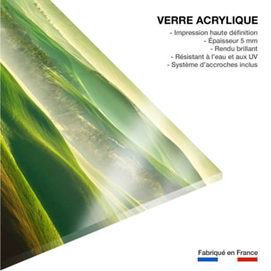 Tableau nature collines brumeuses Tableau plexiglas