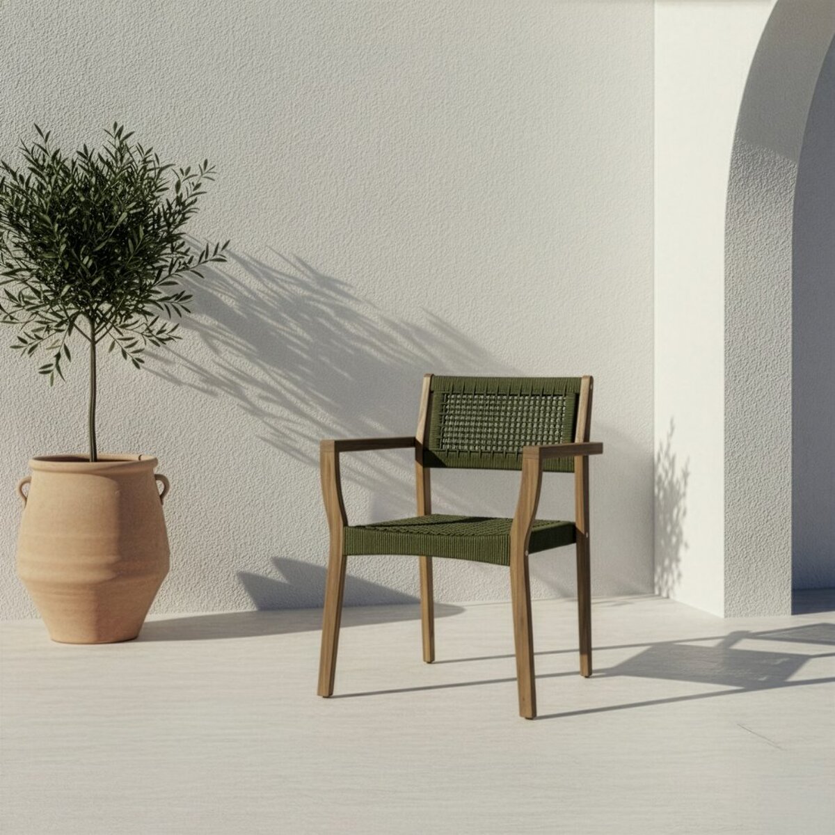Ensemble de table et chaises de jardin Nera-tina -bois massif d'acacia-couleur naturel 120 x 75 x 120 cm