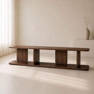 Meuble d'appoint effet bois marron OREE