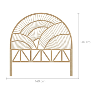 Tête de lit Séléné en rotin 140 cm