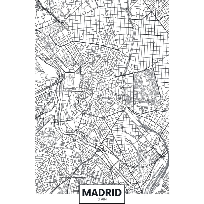 Tableau madrid spain Toile imprimée
