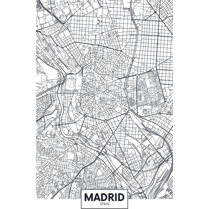 Tableau madrid spain Toile imprimée