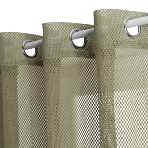 Voilage Zina 140x240cm vert kaki