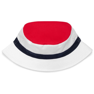 Cappelli Superga Uomo Donna Bianco Bucket Hat Colorblock Reversible