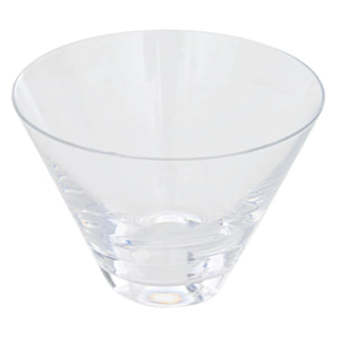 Lot de 6 Coupelles transparent D11,6xp8,5cm