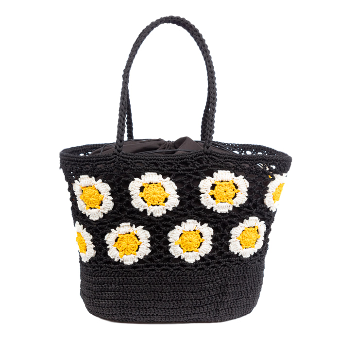 Belbo Bolso de hombro Mujer. Fabricaco en algodón tejido artesanal a mano.