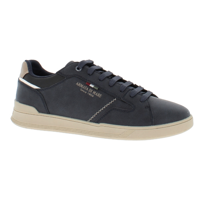 Armata di Mare Scarpe Uomo Sneakers Casual Stringate Basse con Soletta Rimovibile in Memory Foam AMU W24D642 Navy