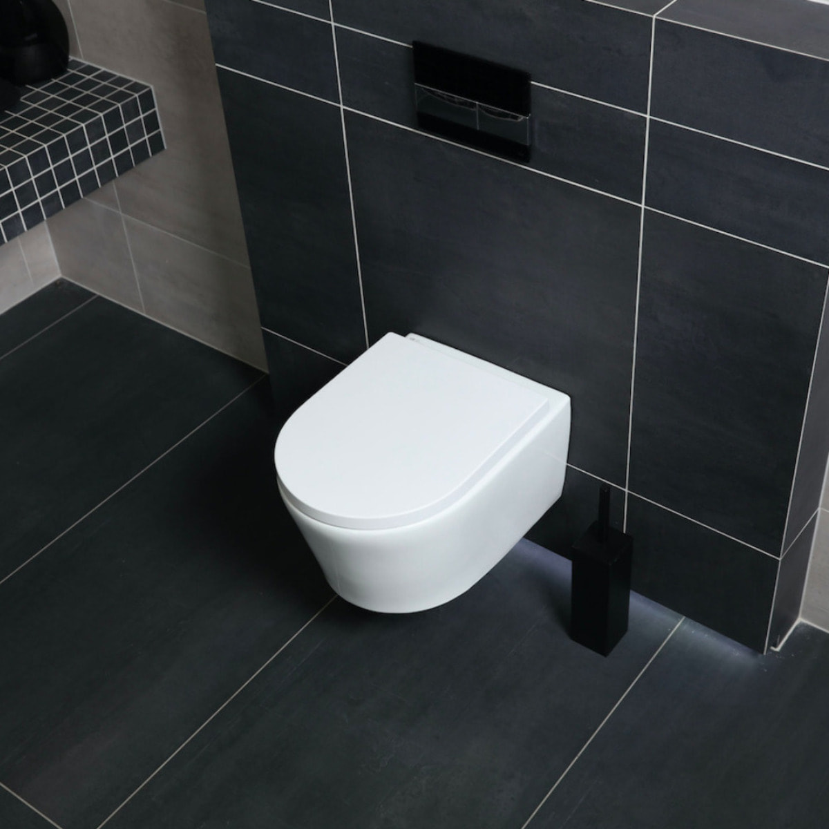 Pack Bati-support Geberit 112cm + Cuvette Swiss Aqua Technologies sans bride + Plaque blanche (SATrimlessGeb3)