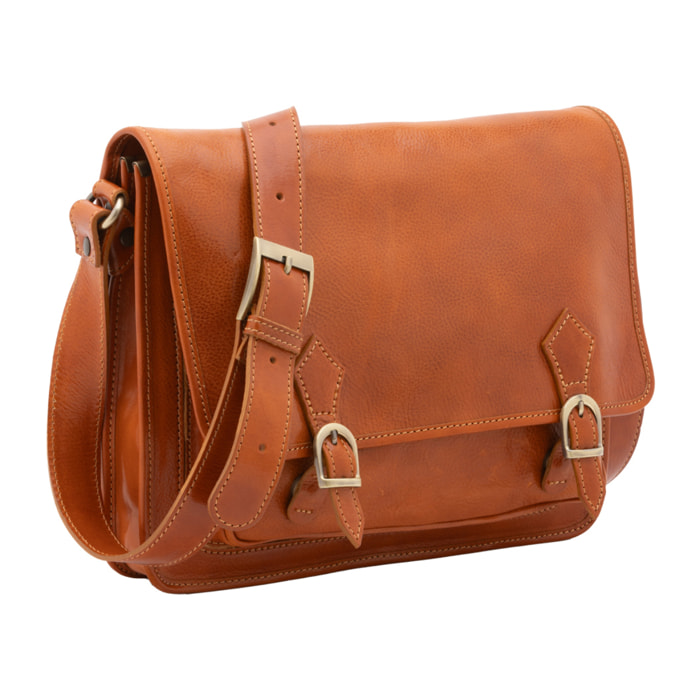 Borsa a tracolla  da donna In Vera pelle Made in Italy 35x27x14 cm
