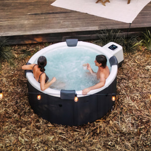 Spa rigide 6 places 180cm rond hydromassage 4 coussins bâche + housse + 8 filtres SPA DENVER + 8 FILTRES SPA