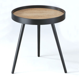 Tomasucci Table basse / chevet CHARLOTTE Noir