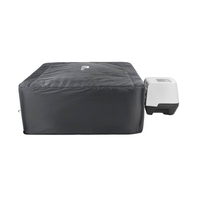Housse de protection intégrale pour spa OSLO PLUS 6 places Ø 188 x 70cm noir