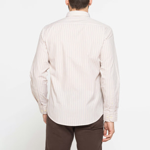 CAMICIA BUTTON-DOWN CON MANICA LUNGA E TASCHINO