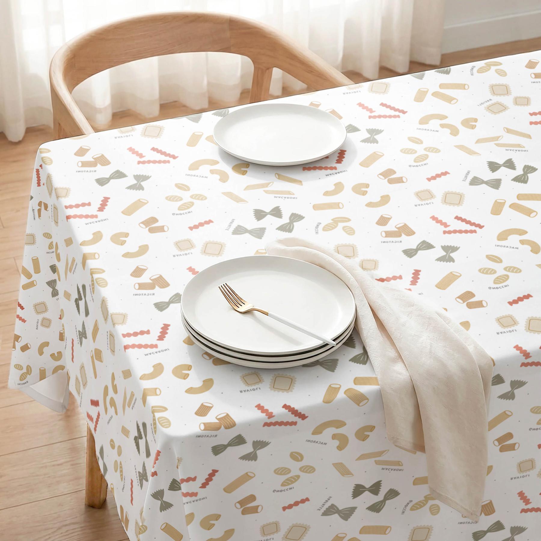 Nappe anti-taches MACARONI MULTICOLORE - enduite