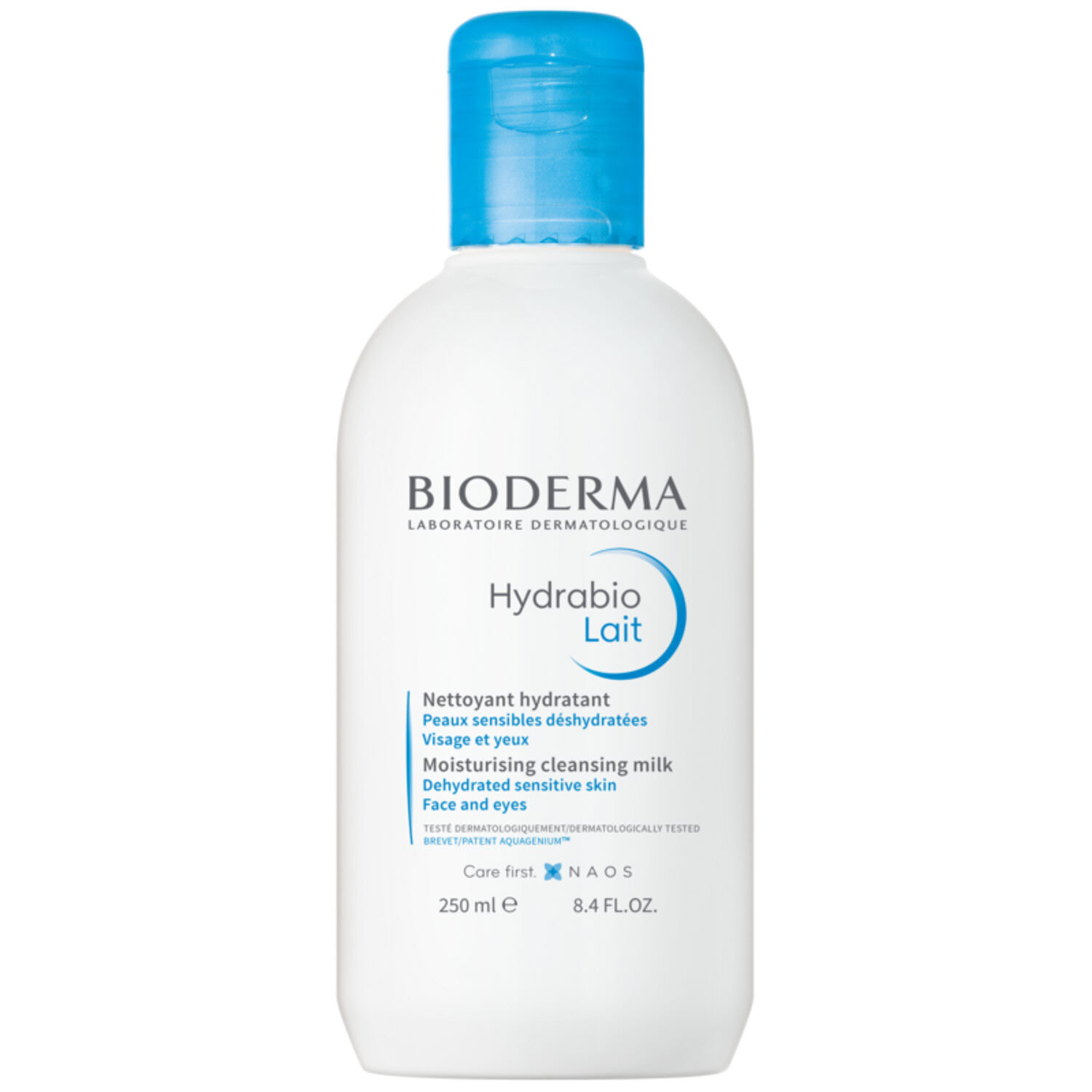 Hydrabio Lait - Nettoyant Hydratant Visage & Yeux - Peaux Sensibles Déshydratées 250 ml